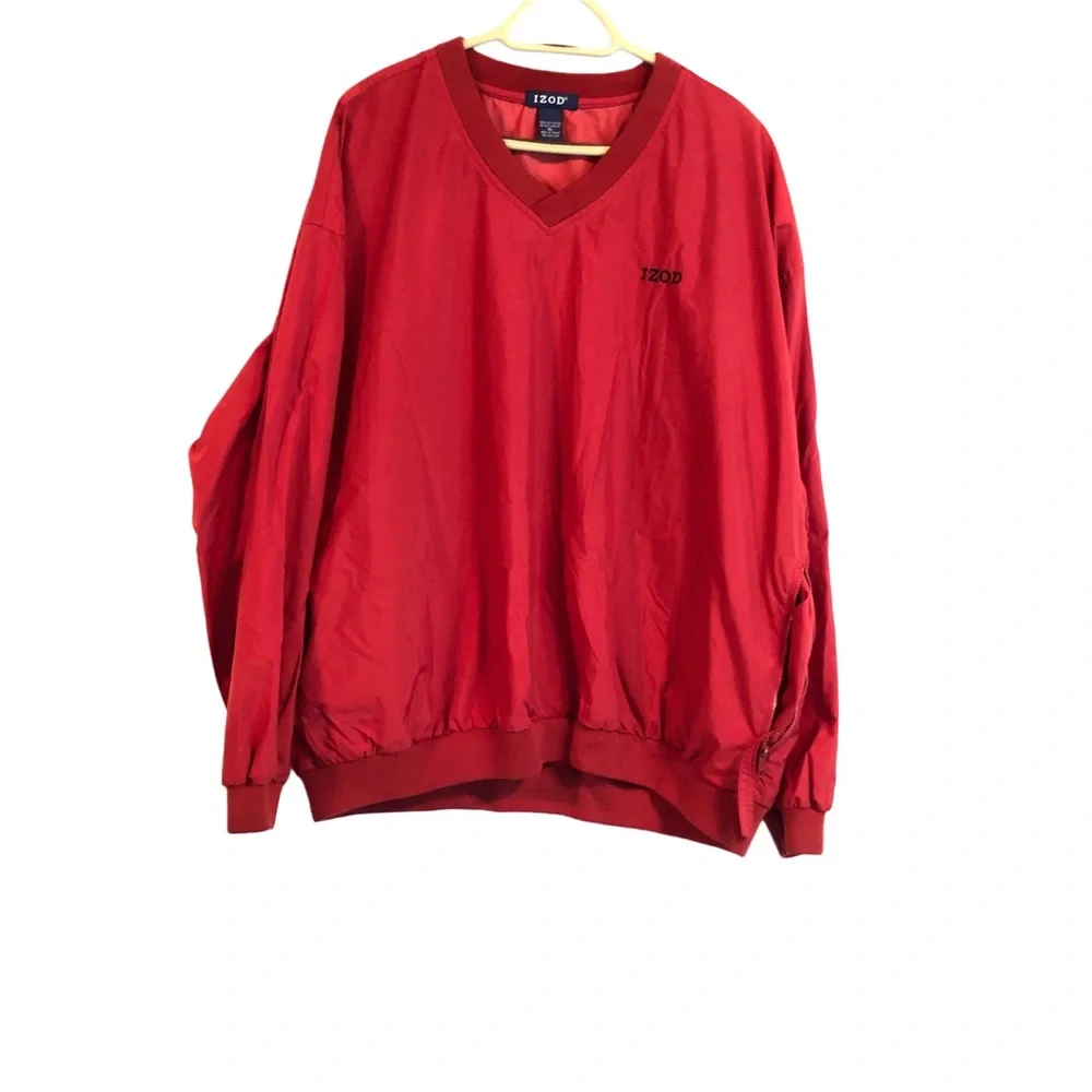 Izod Red Windbreaker Jacket